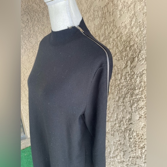 Rag & Bone Black Long Sleeve Maxi Dress with Zippers, Size Small - Picture 4 of 10